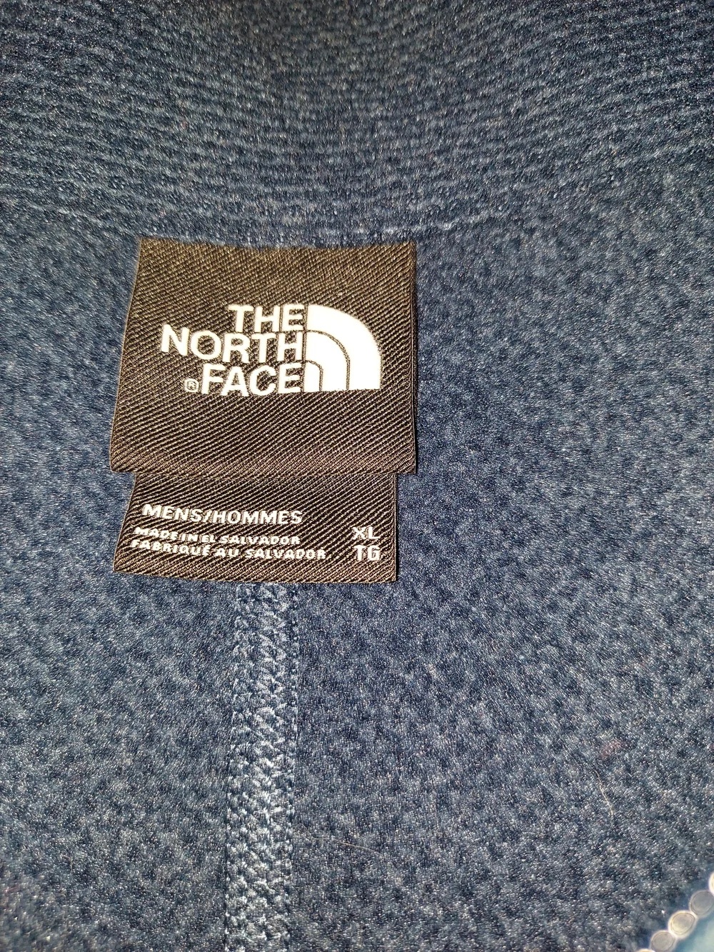The North Face Men's Textured Cap Rock Quarter-Zip Fleece Pullover Blue XL